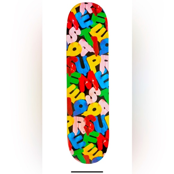 SUPREME BALLOONS SKATEBOARD SKATE DECK BLACK FALL WINTER 2020 FW20 SIZE 8.25 NWT - Picture 5 of 8